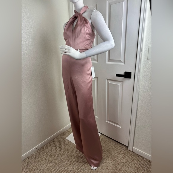 JAYGODFREY Pink Jumpsuit with Flowy Palazzo Style. #337 - Picture 4 of 17